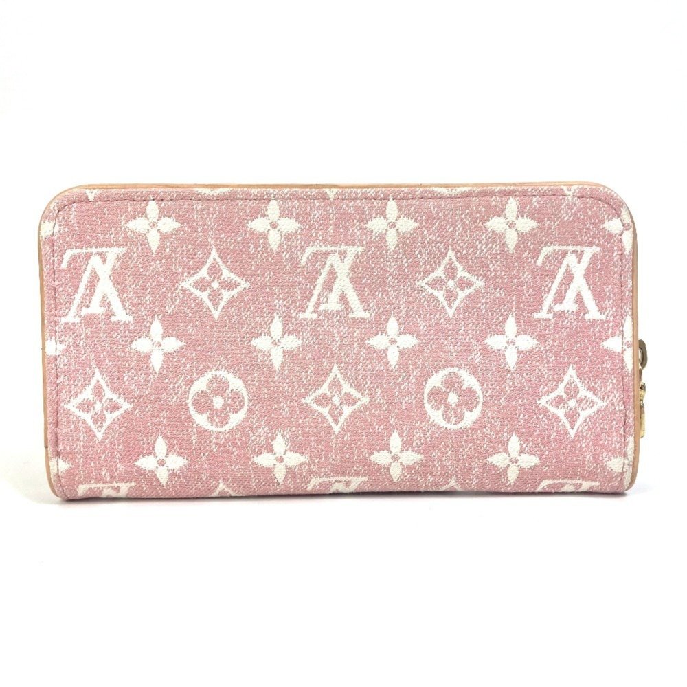 LOUIS VUITTON M81182 Monogram Denim Zippy Wallet, Women's, Pink - Picture 2 of 14
